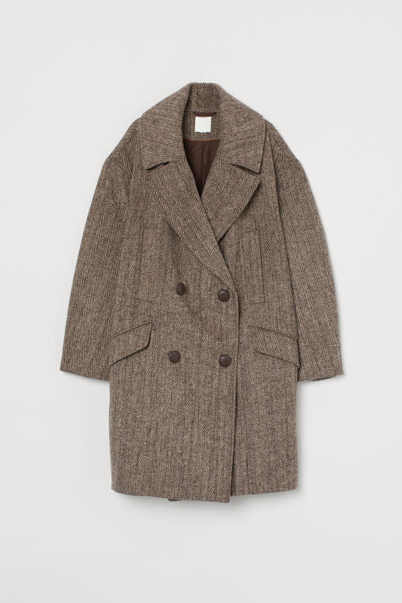 Oversized Tweed Coat