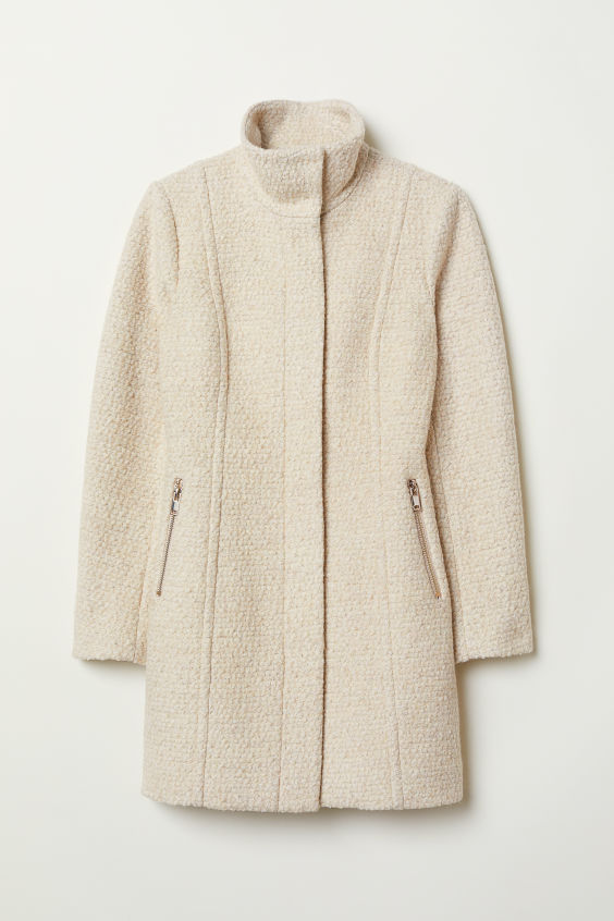 Tweed Cream Coat