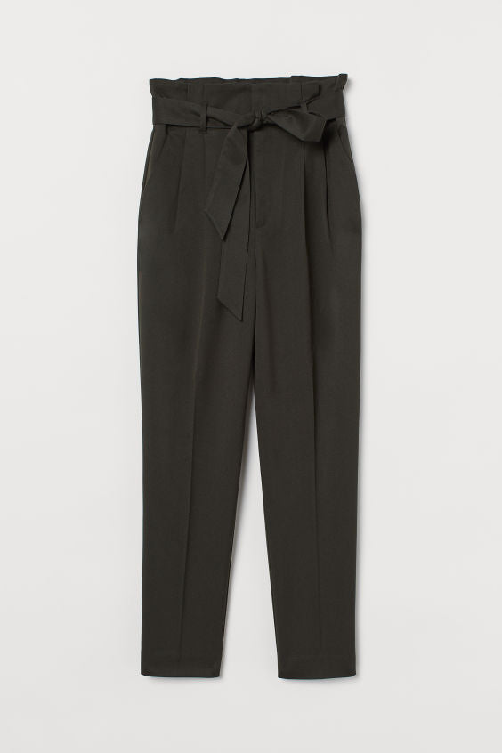 High Waist Paperbag Trousers